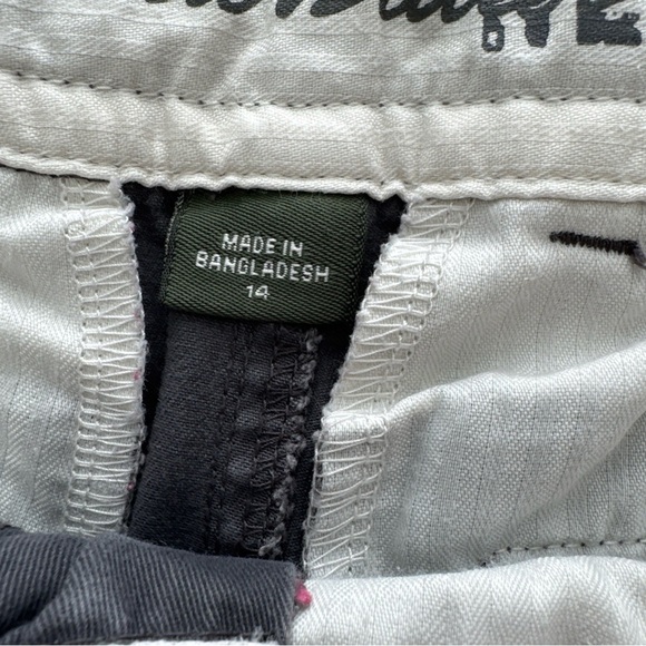 Eddie Bauer Cropped Pants Blakely Fit Women's 14 Gray Mid Rise Cotton Hiking - Picture 6 of 13